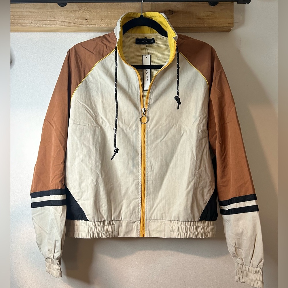 NWT SONCY MULTI-COLOR TRACK JACKET IN SIZE 1 (14/16)